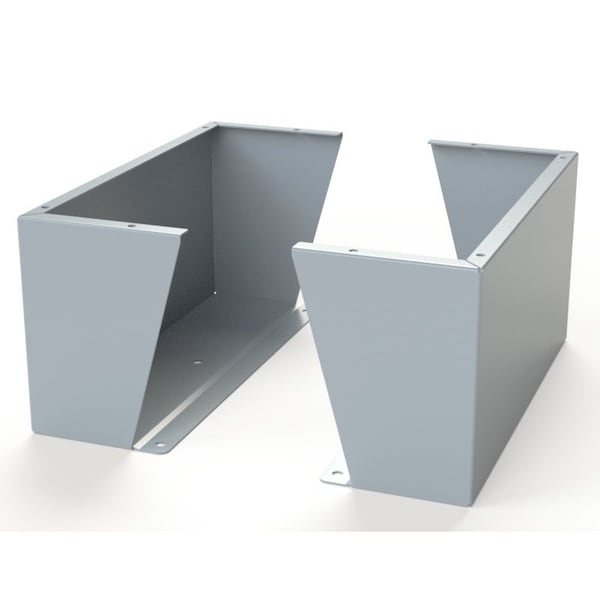 Floor Stand Kit, 12 in. H x 24 in. W x 9.12 in. L, Carbon Steel, 1 PR